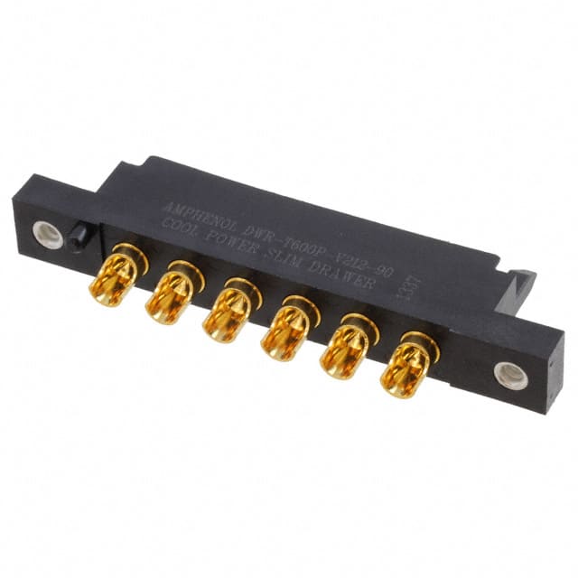 DWR-T600P-V212-90 CONN HEADER 6POS STRGT SLDR CP
