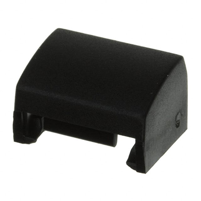 1A09 CAP TACTILE RECTANGULAR BLACK