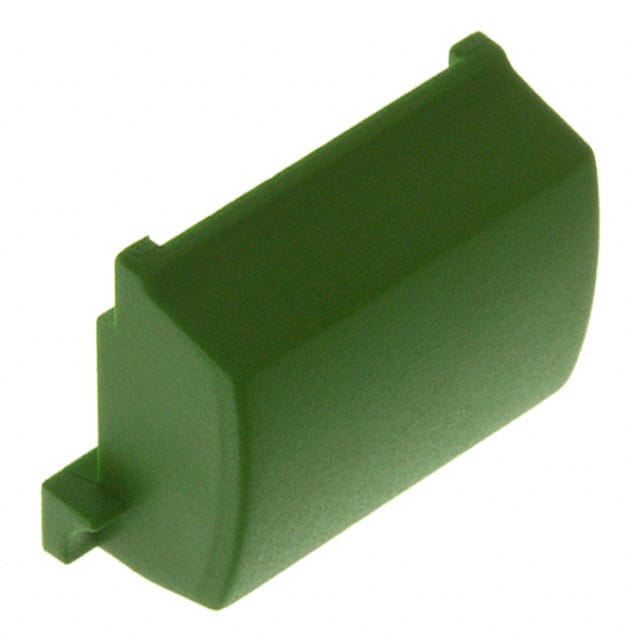 1B02 CAP TACTILE RECTANGULAR GREEN