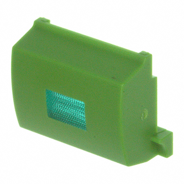 1C022 CAP TACTILE RECT GRN/GRN LENS