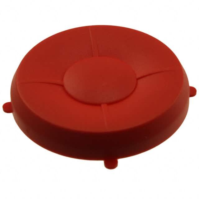 1Z08 CAP TACTILE ROUND RED