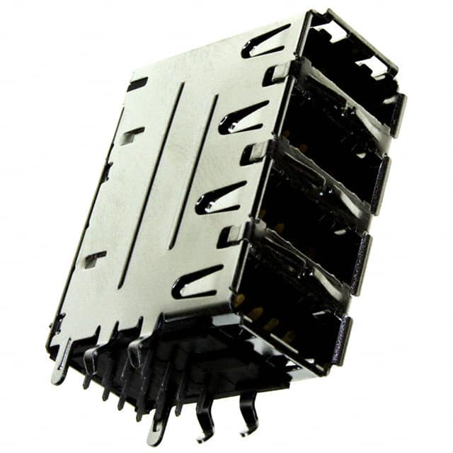 67857-0011 CONN USB 4 STACKED RT ANG GOLD