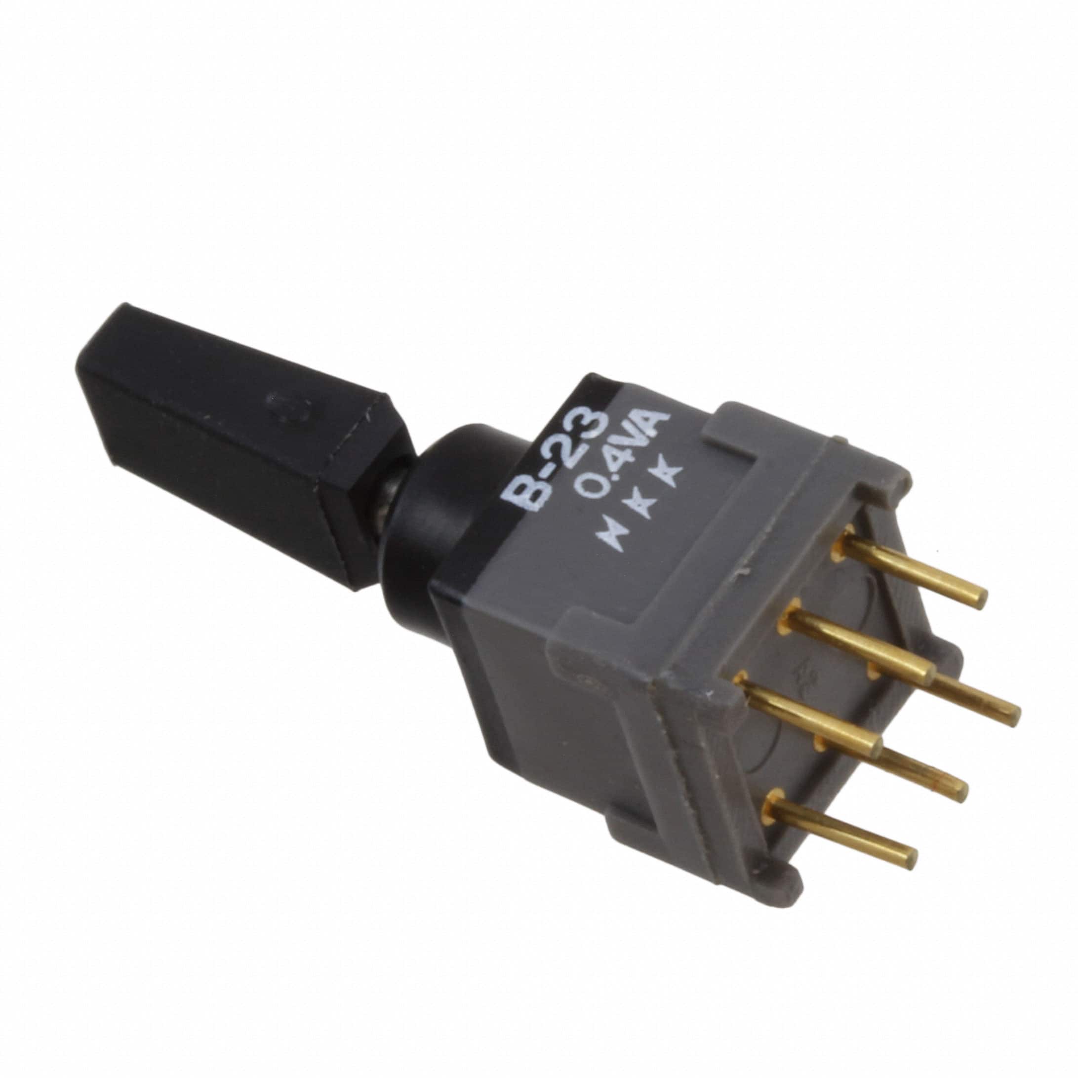 B23KP-AA SWITCH TOGGLE DPDT 0.4VA 28V
