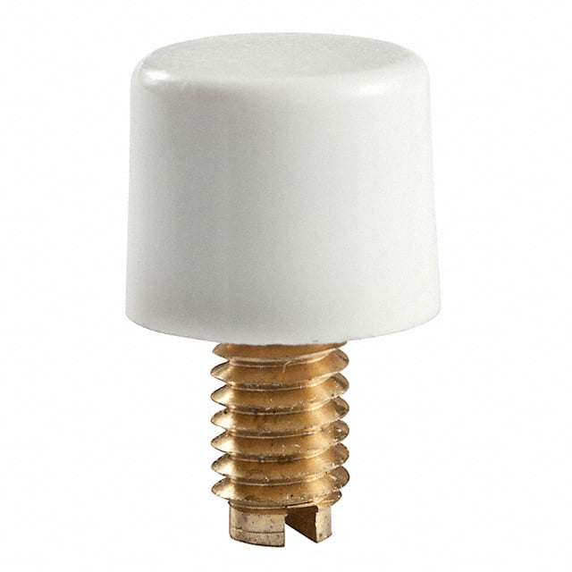 AT078B CAP PUSHBUTTON ROUND WHITE