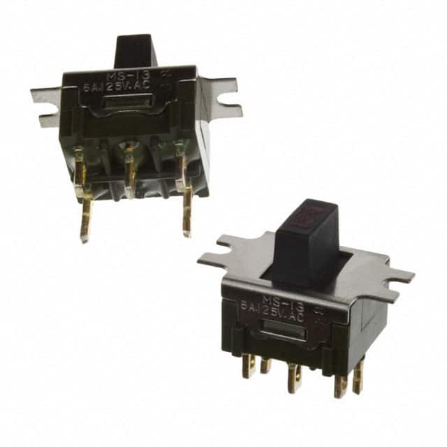 MS13LFW01C SWITCH SLIDE SPDT 6A 125V