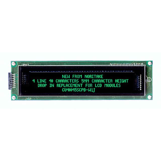 CU40045SCPB-W1J MODULE VF DISPLAY 40X4 EXT TEMP