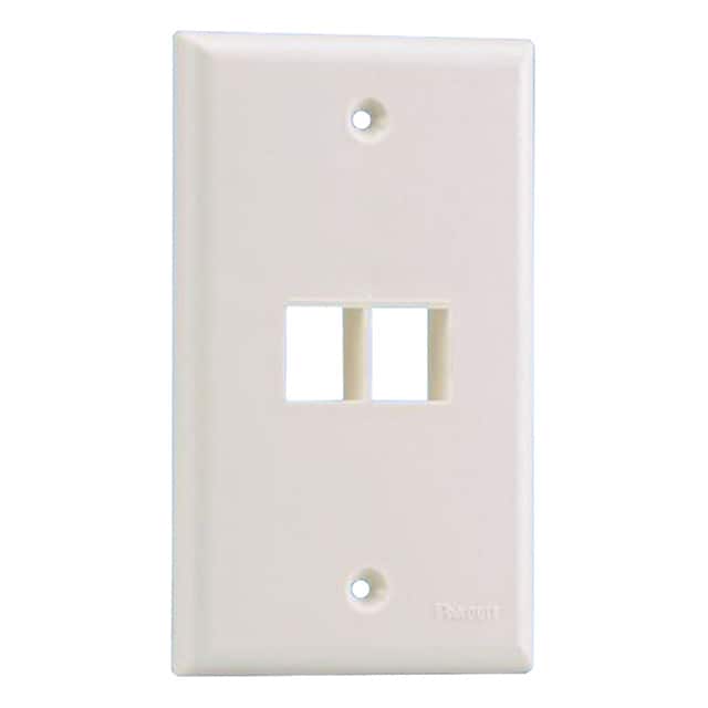 NK2FNEI FACEPLATE SNGL GANG 2PORT IVORY