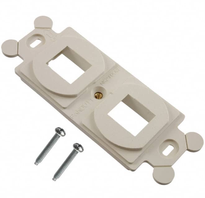 NK2106MFWH MOD FRAME SNGL GANG 2PORT WHITE