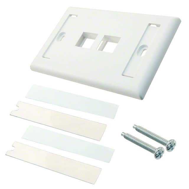 NK2FWHY FACEPLATE SNGL GANG 2PORT WHITE