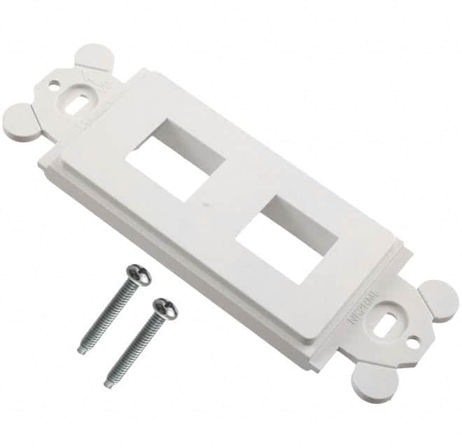 NK2RMFWH MOD FRAME SNGL GANG 2PORT WHITE