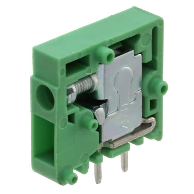 1700008 TERMINAL BLOCK HORIZ 5MM GREEN
