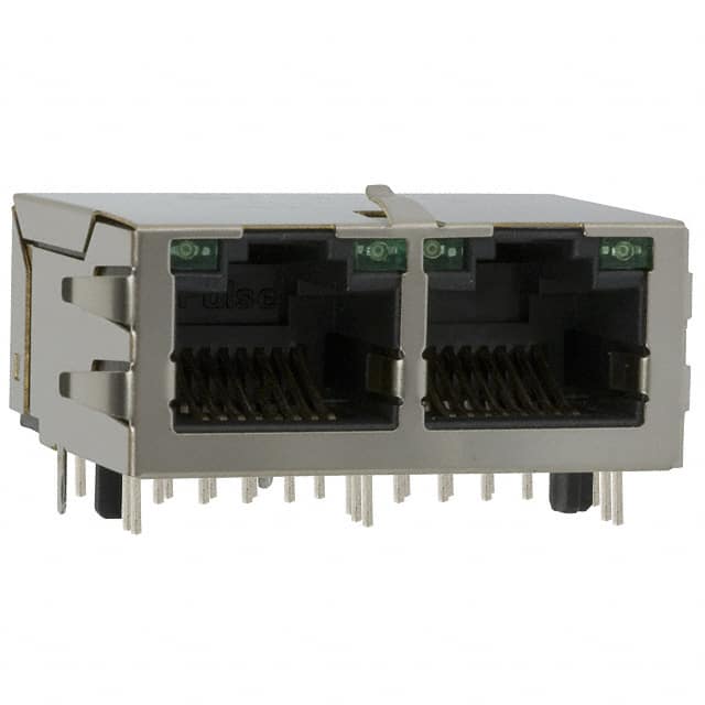 JG0-0023 CONN MAGJACK 2PORT 1000 BASE-T