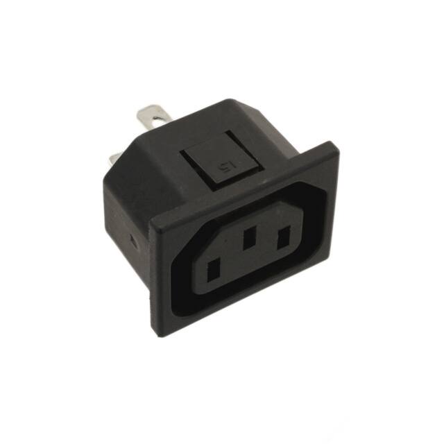 716W-15/10 PWR ENT RCPT IEC320-2-2F PNL QC