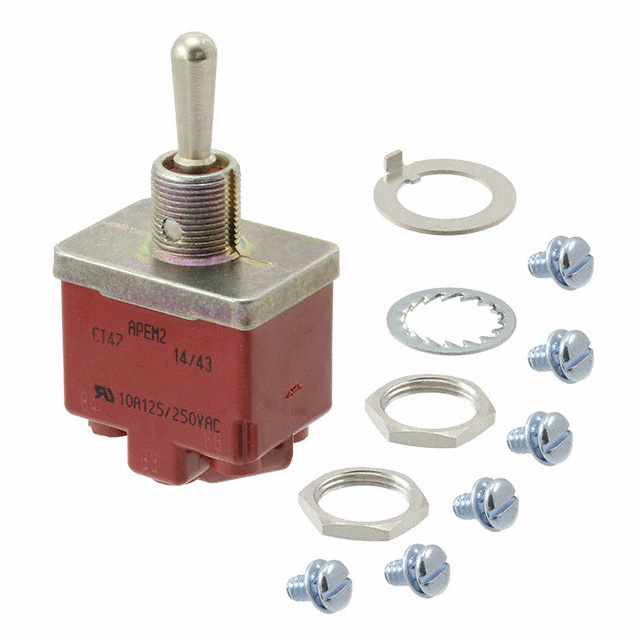 CT47001N020 SWITCH TOGGLE DPDT 10A 125V