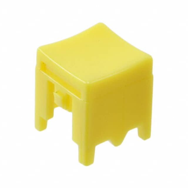 P23498 CAP PUSHBUTTON SQUARE YELLOW
