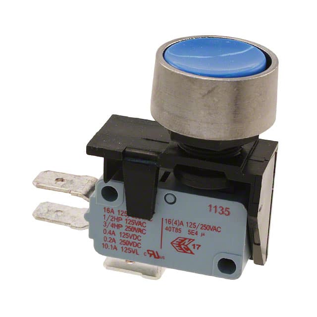 3832510KBL SWITCH PUSHBUTTON SPDT 16A 250V