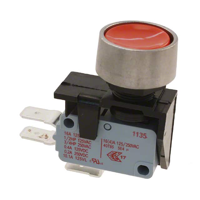 3832510KR SWITCH PUSHBUTTON SPDT 16A 250V