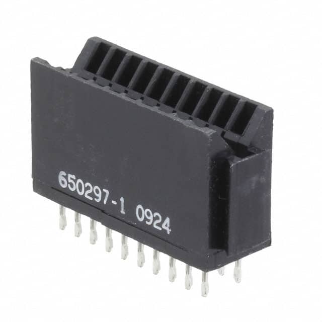 650297-1 CONN EDGE DUAL FMALE 20POS 0.100
