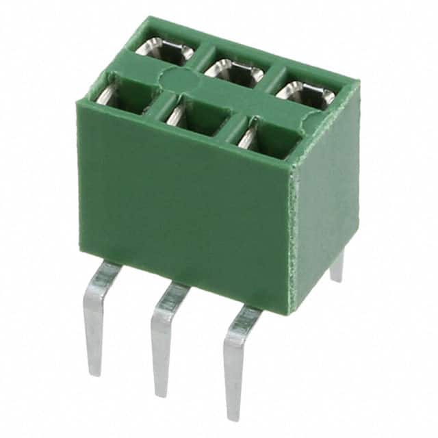 829264-3 CONN RCPT 6POS DL VERT .100 GLD