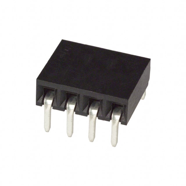 535676-3 CONN RECEPT 4POS .100 RT/ANG AU
