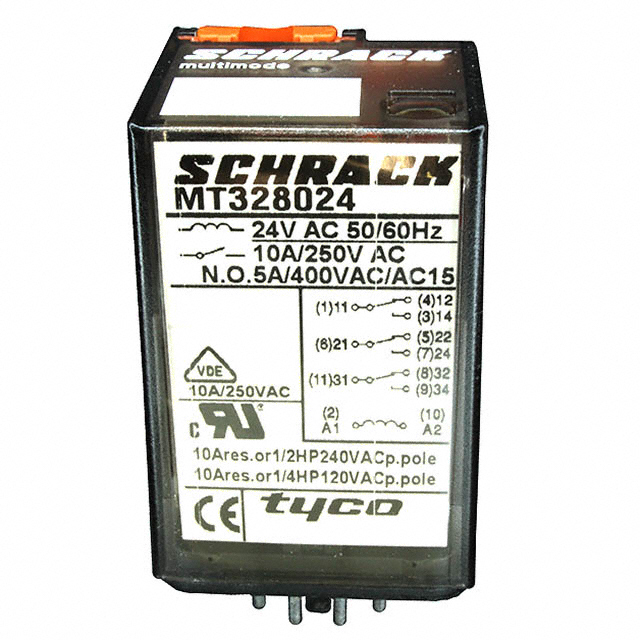 MT333024 RELAY GEN PURPOSE 3PDT 10A 24V