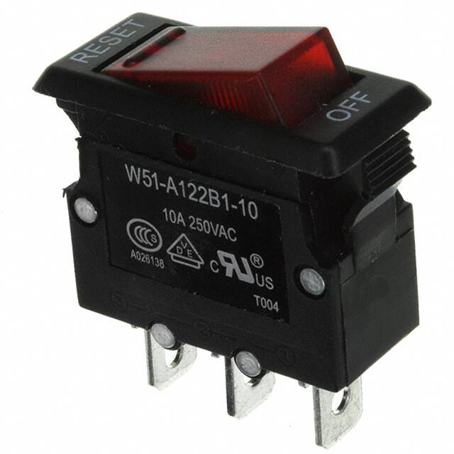 W51-A122B1-10 CIR BRKR THRM 10A 250VAC 50VDC