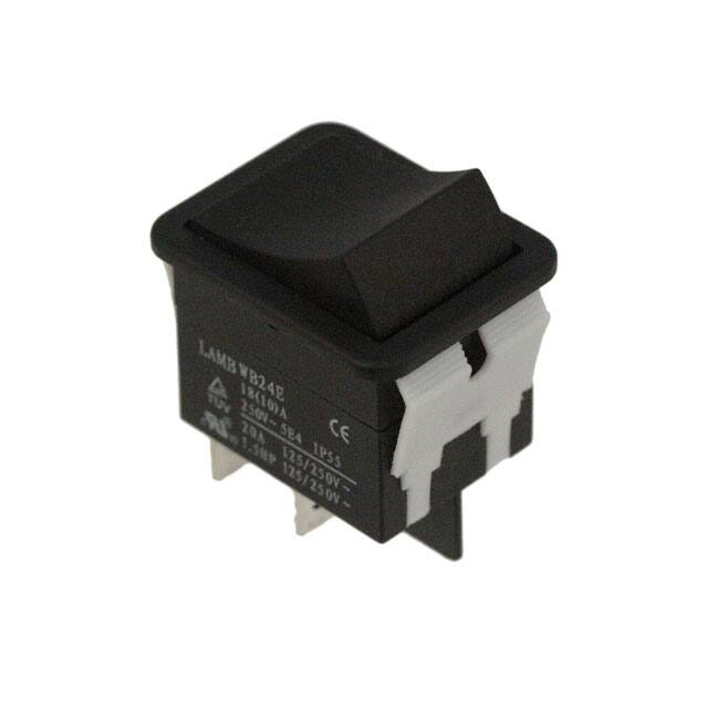 WB24ED1100 SWITCH ROCKER DPST-NO 20A 125V