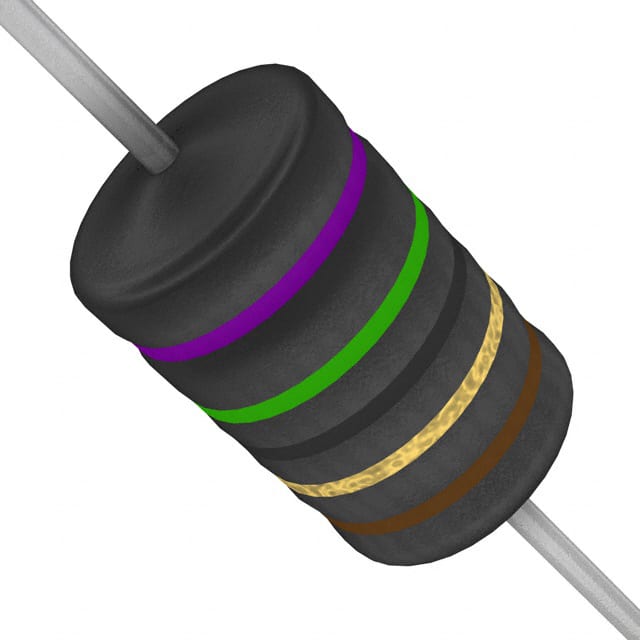 WNC75RFET RES 75 OHM 2W 1% AXIAL