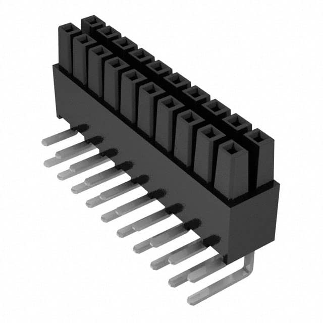 IPS1-110-01-L-D-RA .100 DOUBLE ROW SHROUDED SKT