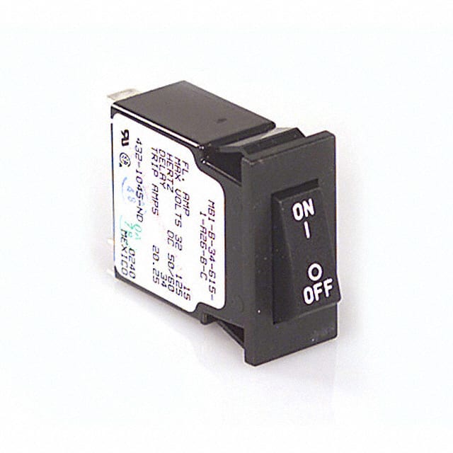 MB1-B-34-615-1A26-B-C CIR BRKR 15A 250VAC 80VDC