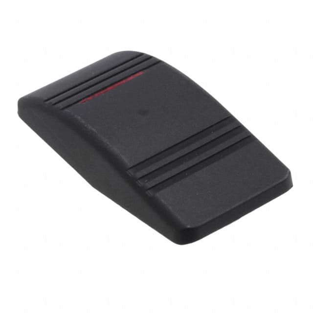 VVCMC00-000 CAP ROCKER RECT BLK/RED LENS