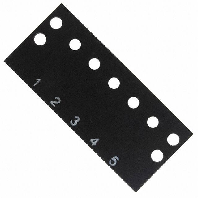 MS-5-140-Y BARRIER BLOCK MARKER STRIP 5POS