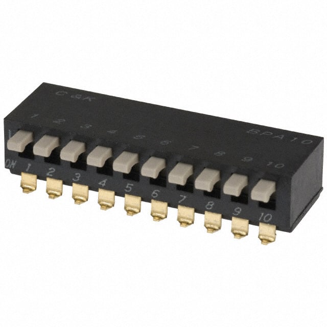 BPA10SB SWITCH SLIDE DIP SPST 100MA 5V
