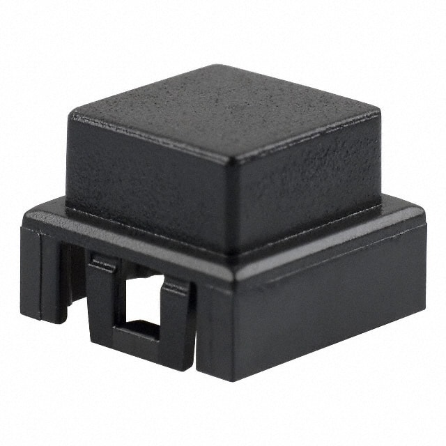 BTNK0190 CAP TACTILE SQUARE BLACK