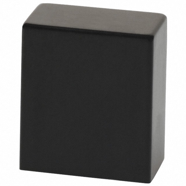 F1201 CAP PUSHBUTTON RECTANGULAR BLACK