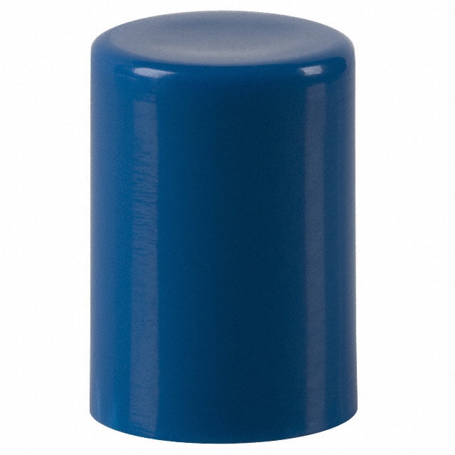 G003B CAP PUSHBUTTON ROUND BLUE