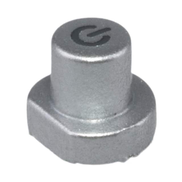 400ECA01E CAP TACTILE ROUND SILVER