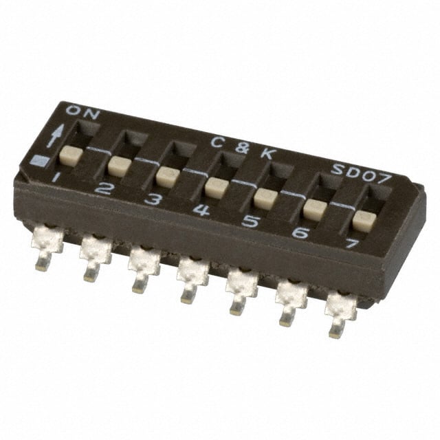 SD07H0SB SWITCH SLIDE DIP SPST 100MA 25V