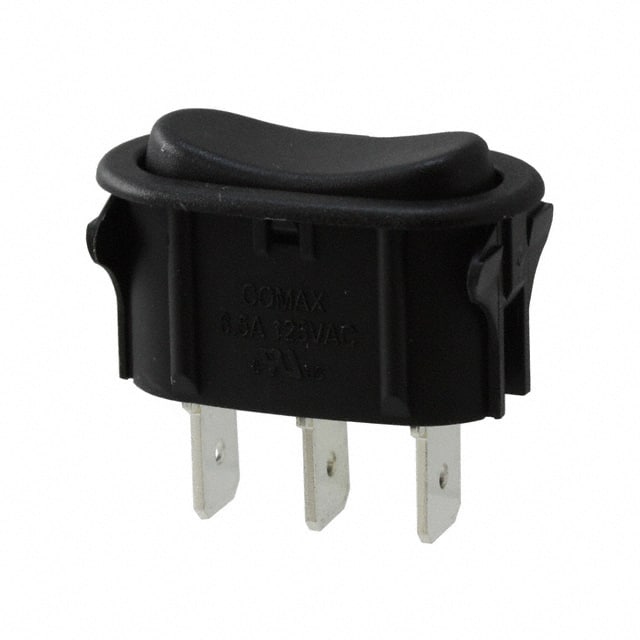SW-13A65N-A01 BK SWITCH ROCKER SPDT 6.5A 125V