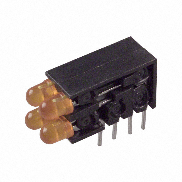 5684F7_7_7_7 LED YELLOW QUAD 2X2 T1 PCB