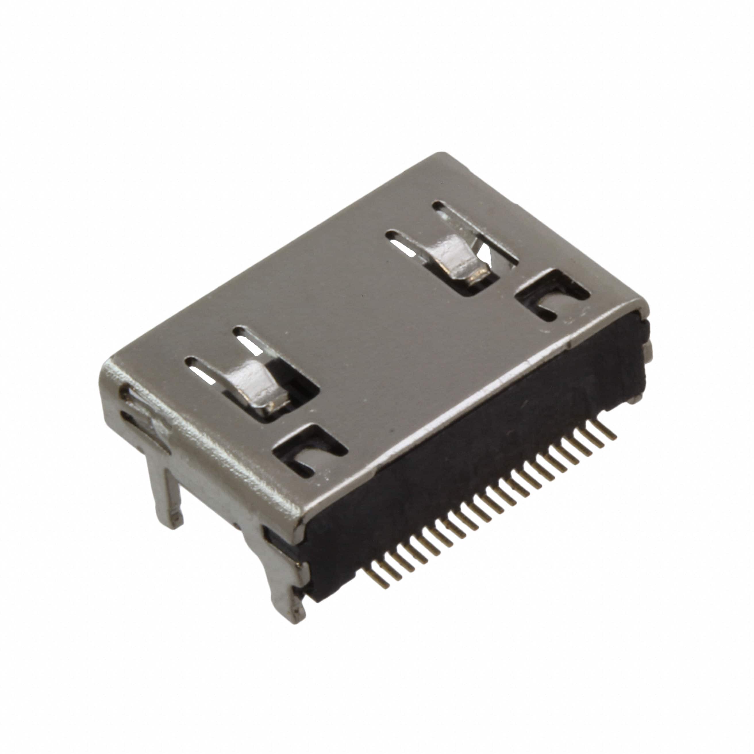 2001-1-2-21-00-BK MINI HDMI 19P FEMALE SMT