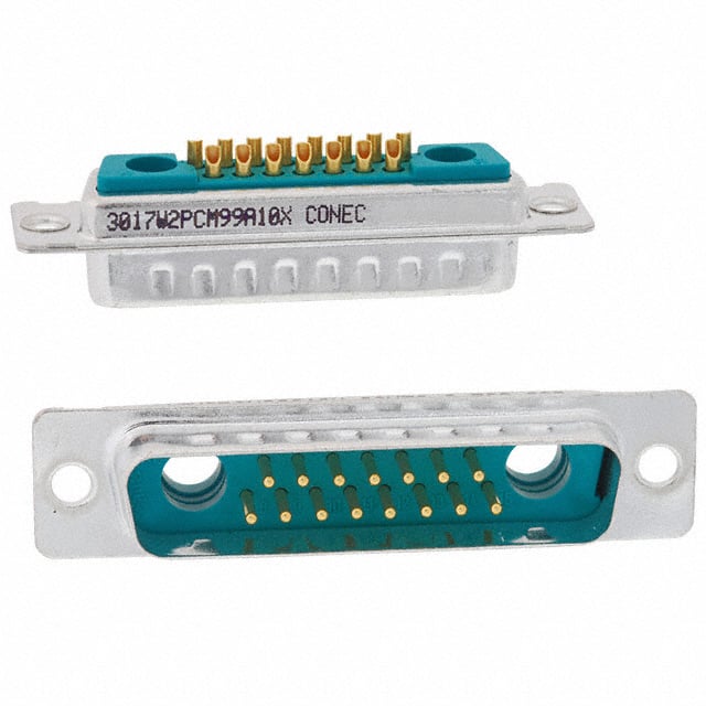 3017W2PCM99A10X CONN D-SUB PLUG 17P STR SLDR CUP