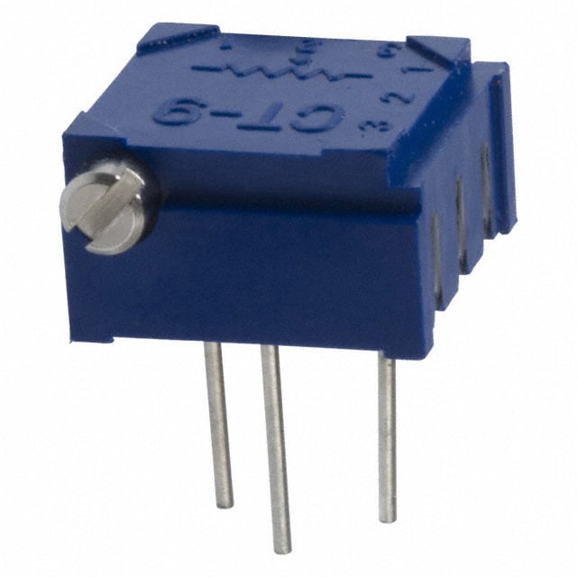 CT9EP100 TRIMMER 10 OHM 0.5W TH