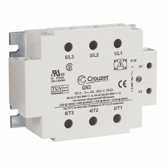 GN350ALR SSR GN3 3-PHASE 50A 180-280VAC