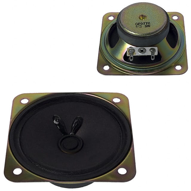 GF0778B SPEAKER 8OHM 3W TOP PORT 95DB