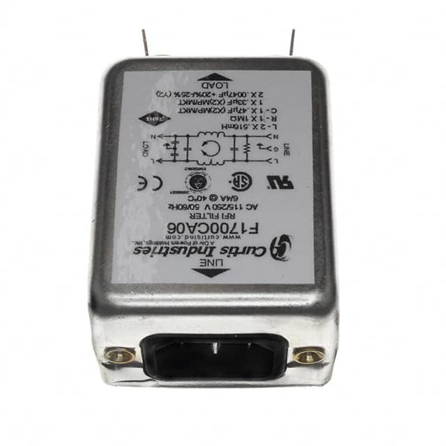 F1700CA06 PWR ENT RCPT IEC320-C14 PANEL QC