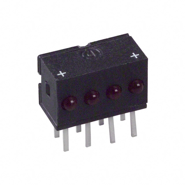5554001 LED 2MM QUAD RED