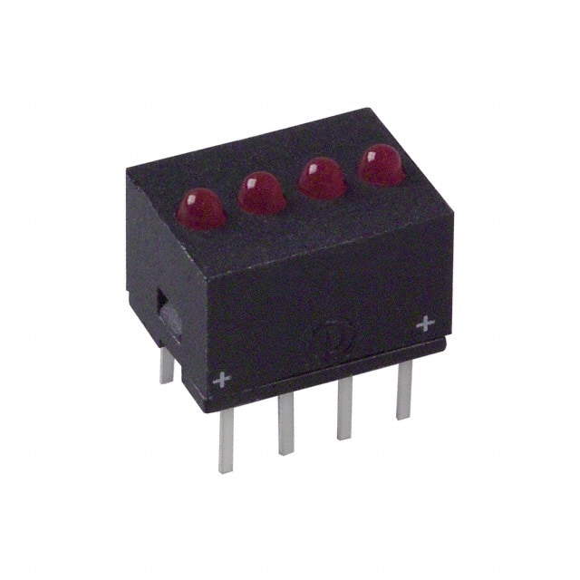 5555003 LED 2MM QUAD 5V RED