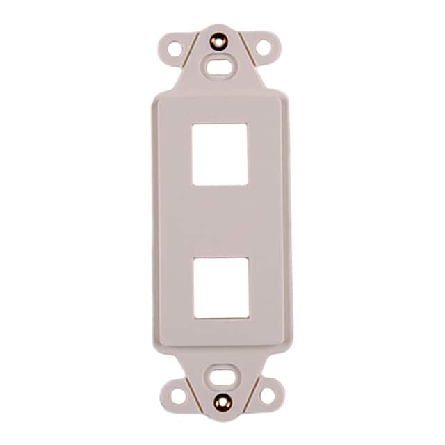 FPRMF2-FW MOD FRAME SNGL GANG 2PORT WHITE