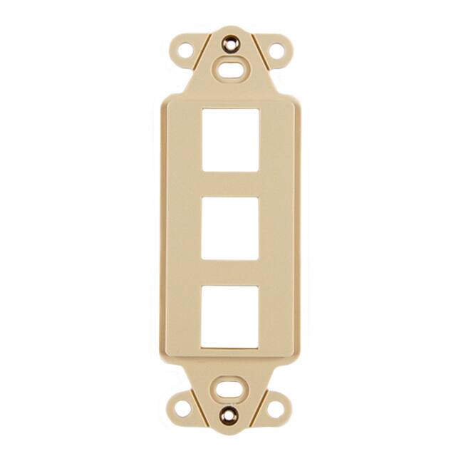 FPRMF3-I MOD FRAME SNGL GANG 3PORT IVORY